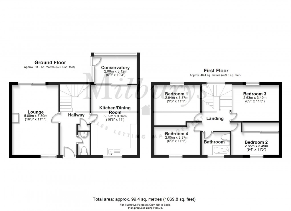Floorplan for Church Road, Thornbury, South Gloucestershire