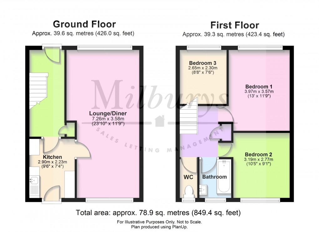 Floorplan for Yate, South Gloucestershire