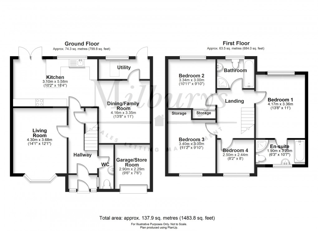 Floorplan for Thornbury, South Gloucestershire