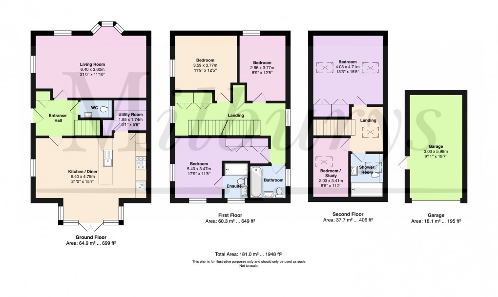 Floorplan for Bluebell Close, Yate, South Gloucestershire