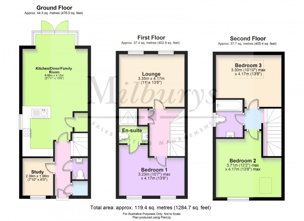 Floorplan for Dowsell Way, Yate, South Gloucestershire