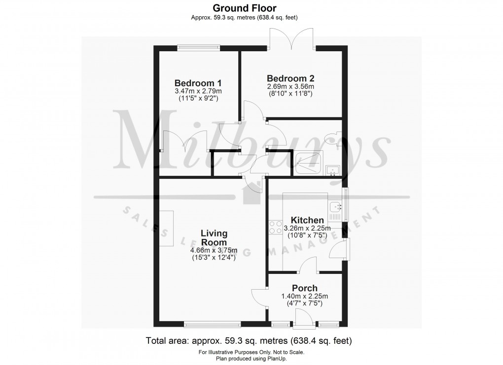 Floorplan for Thornbury, South Gloucestershire