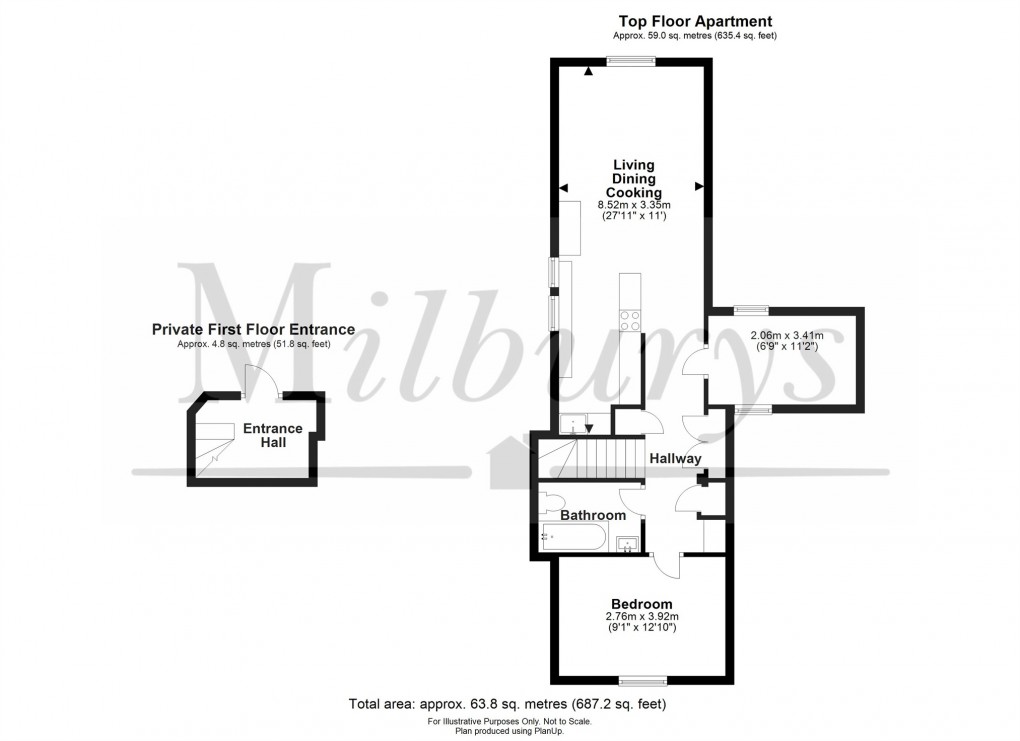 Floorplan for High Street, Thornbury