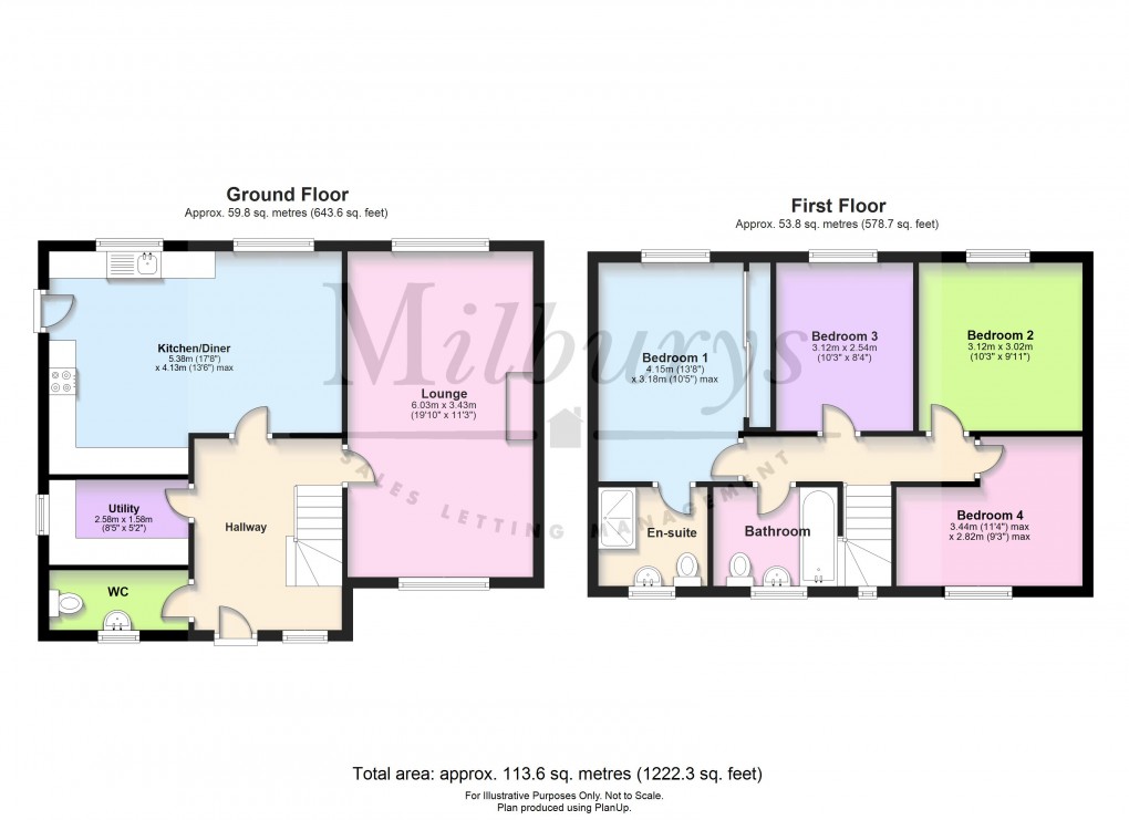 Floorplan for Inglestone Road, Wickwar, South Gloucestershire