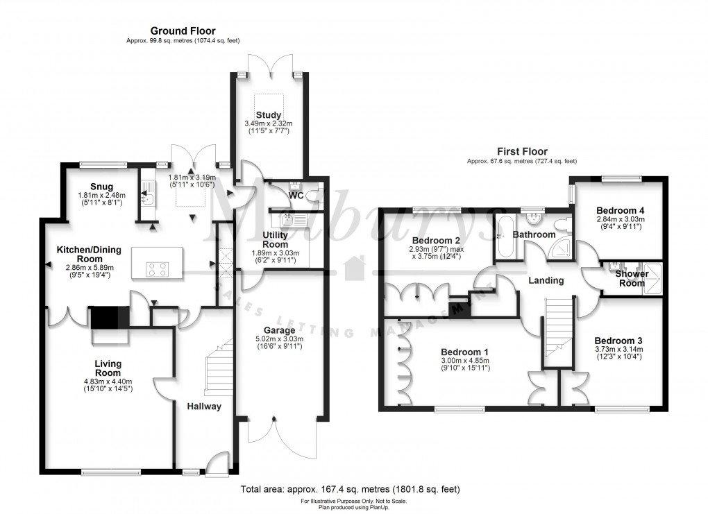 Floorplan for Manor Park, Tockington, South Gloucestershire