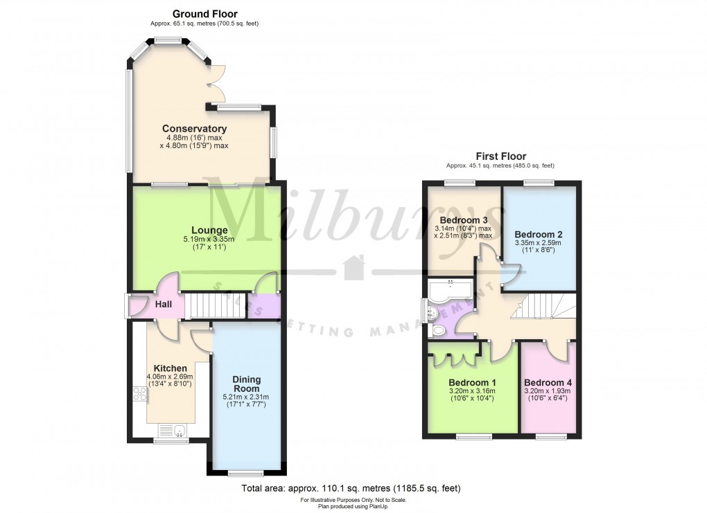 Floorplan for Lancaster Road, Yate, South Gloucestershire
