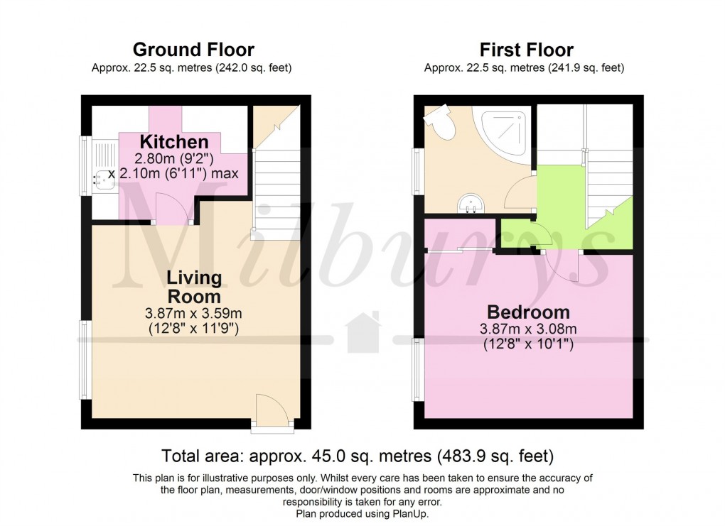 Floorplan for York Close, Yate, South Gloucestershire