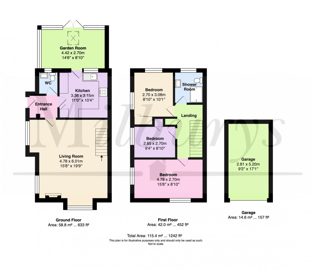 Floorplan for Lancaster Road, Yate, South Gloucestershire