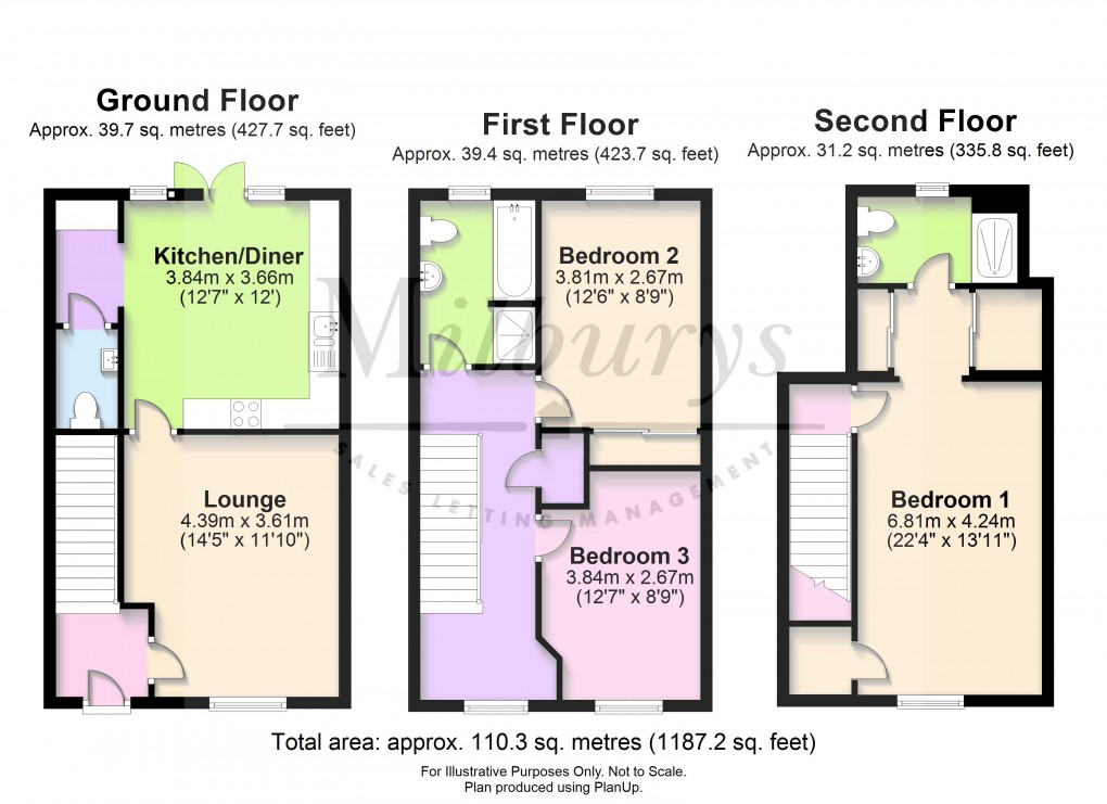 Floorplan for Drovers Way, Chipping Sodbury, South Gloucestershire