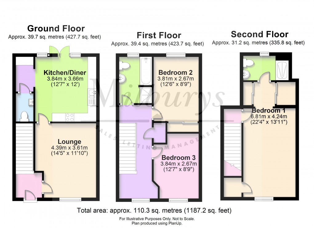 Floorplan for Drovers Way, Chipping Sodbury, South Gloucestershire