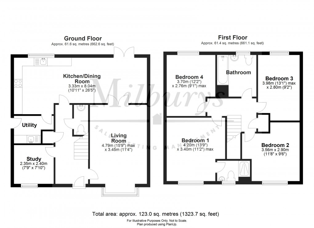 Floorplan for Falfield, Wotton-under-Edge, Gloucestershire