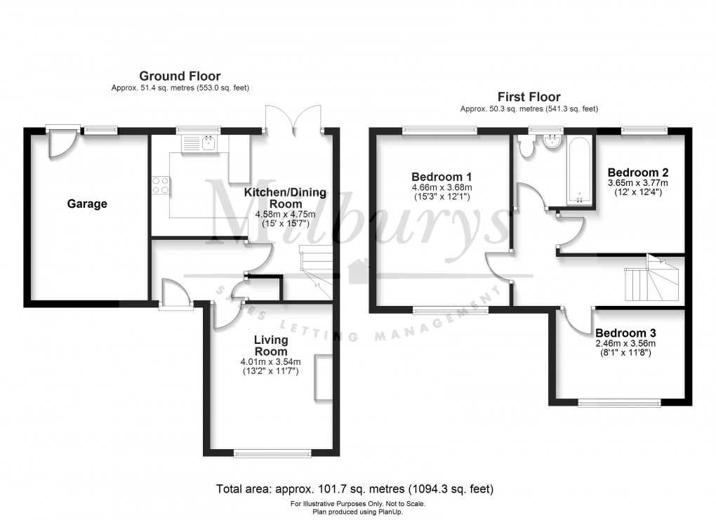 Floorplan for Thornbury, South Gloucestershire