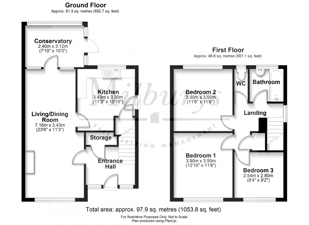 Floorplan for Gloucester Road, Thornbury, South Gloucestershire