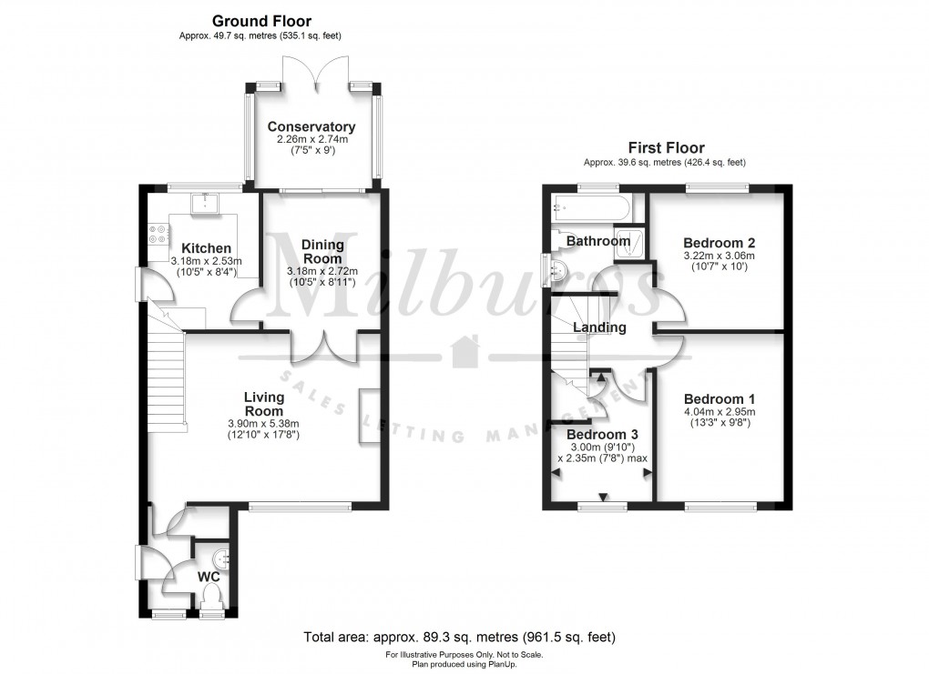 Floorplan for Thornbury, South Gloucestershire