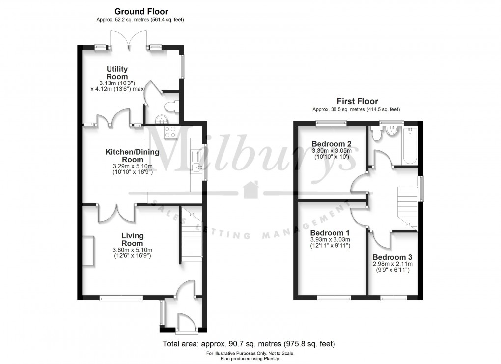 Floorplan for Oakleaze Road, Thornbury, South Gloucestershire