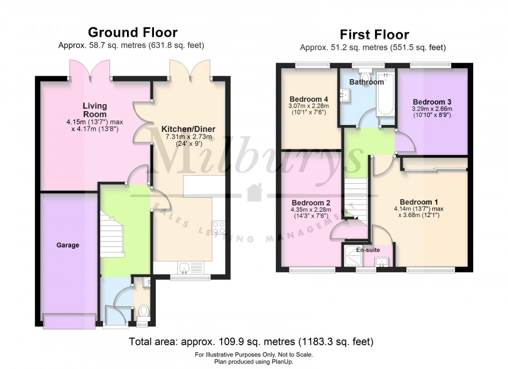 Floorplan for Cornwall Crescent, Yate, South Gloucestershire