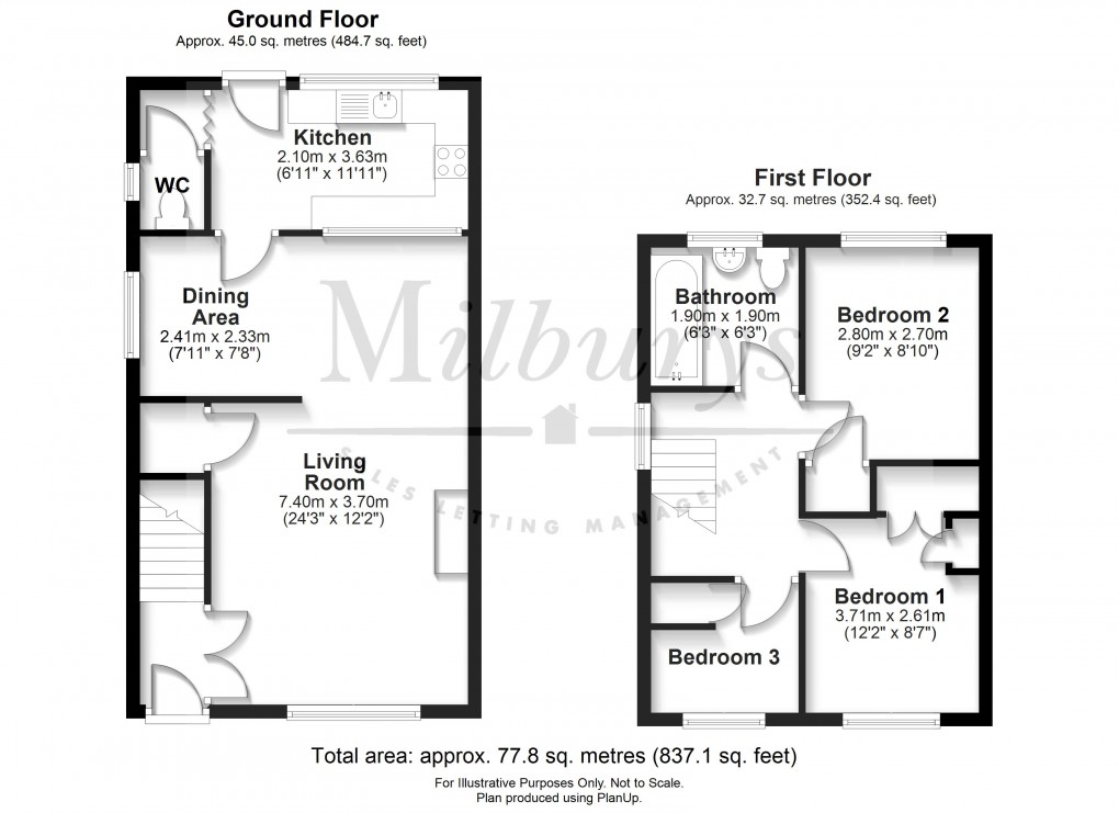 Floorplan for Thornbury, South Gloucestershire