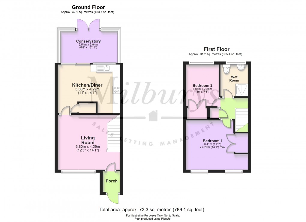 Floorplan for Rodborough, Yate, South Gloucestershire