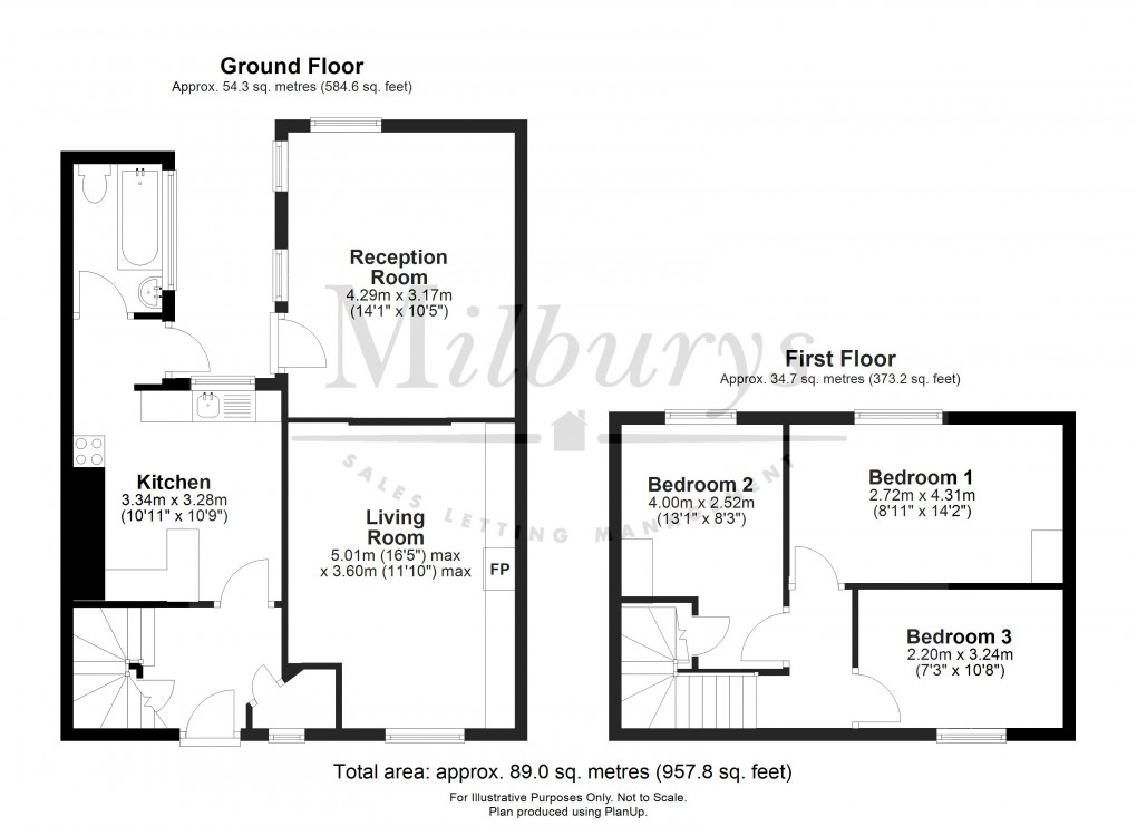Floorplan for Wotton Road, Charfield, South Gloucestershire