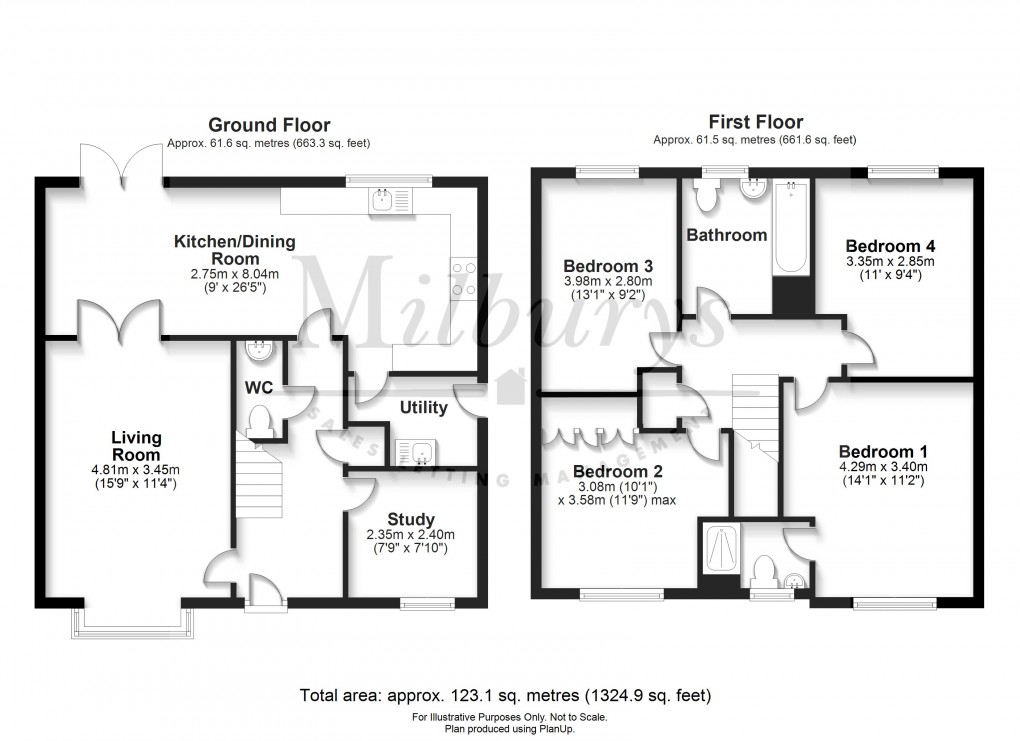 Floorplan for Selman Drive, Falfield, South Gloucestershire