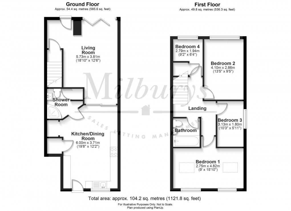 Floorplan for Thornbury, South Gloucestershire