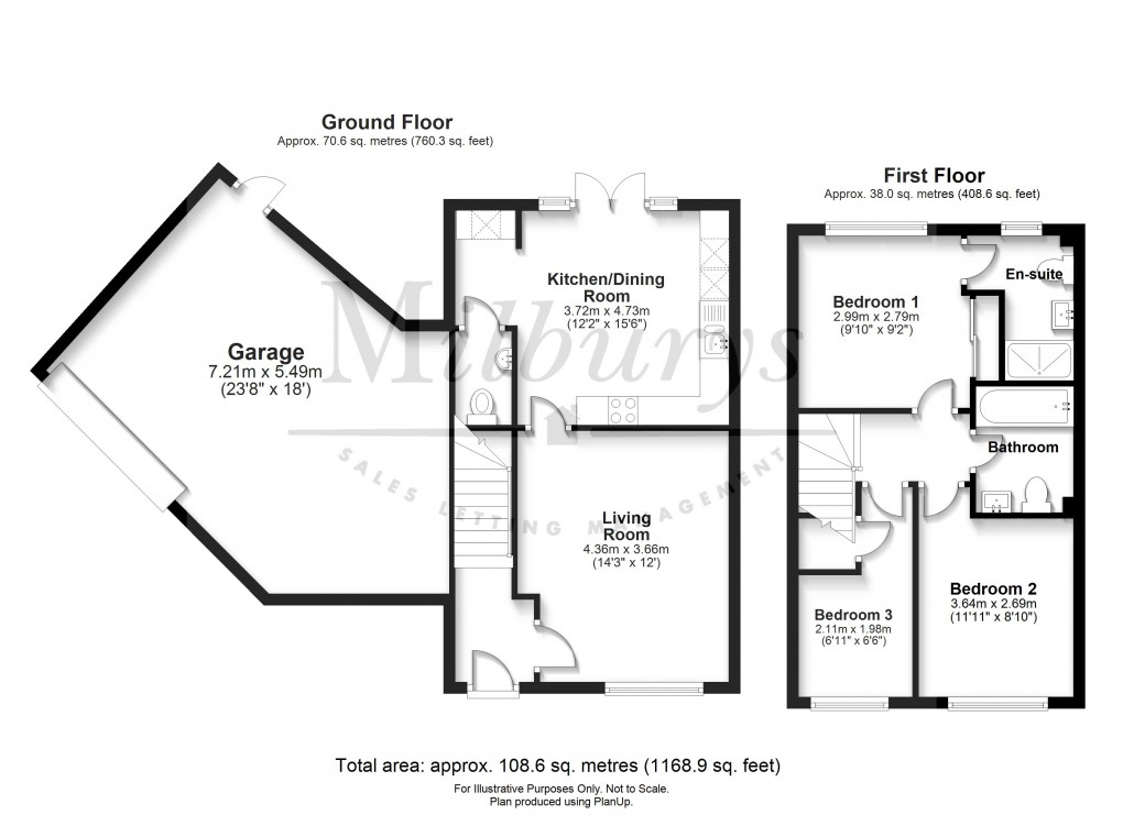 Floorplan for Thornbury, South Gloucestershire