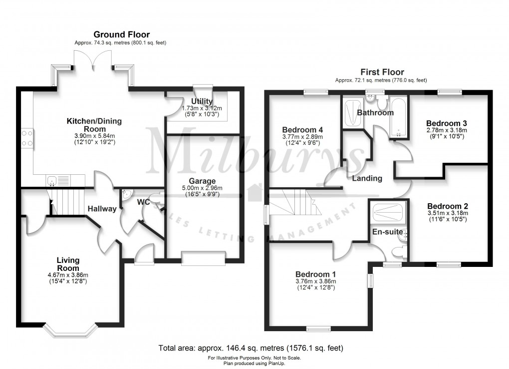 Floorplan for Thornbury, South Gloucestershire