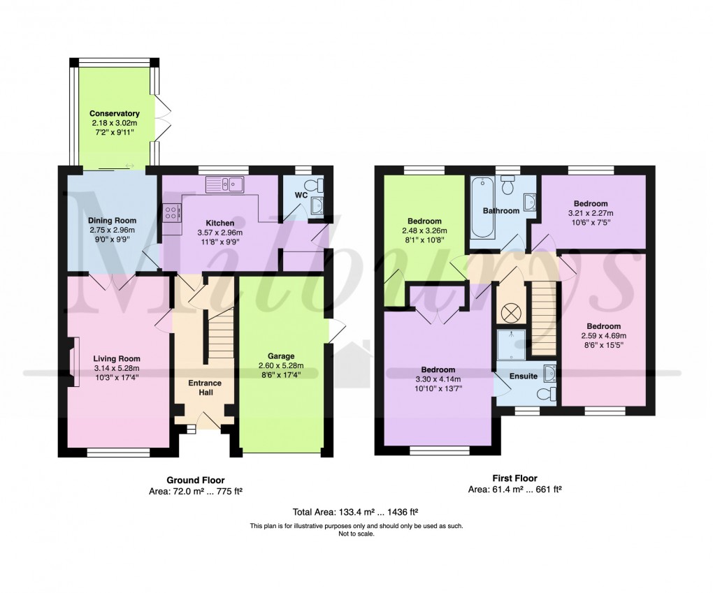 Floorplan for Dowding Close, Chipping Sodbury, South Gloucestershire