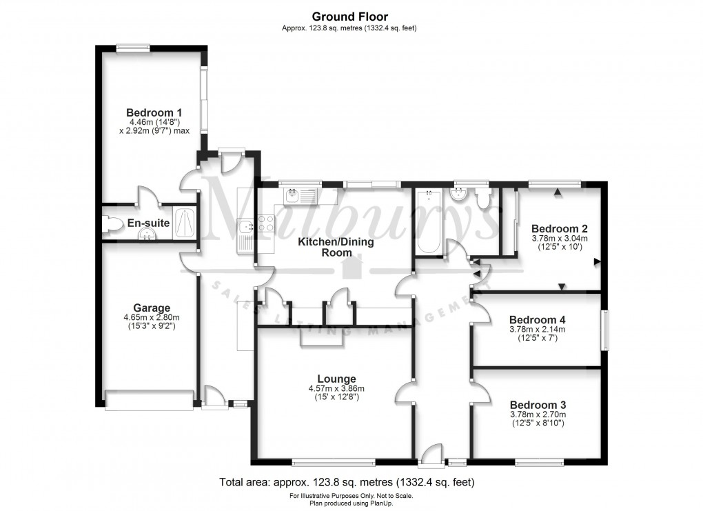 Floorplan for Quarry Road, Alveston, South Gloucestershire