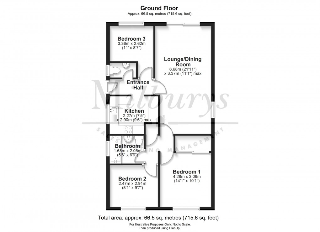 Floorplan for Swallow Park, Thornbury, South Gloucestershire
