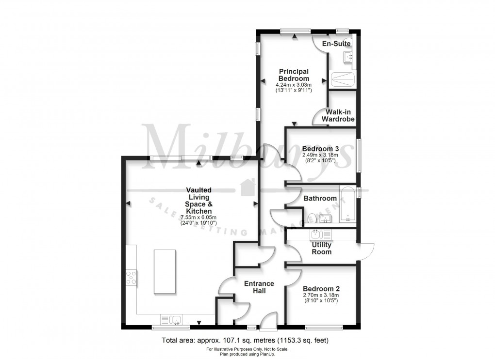 Floorplan for Greenhill, Alveston, South Gloucestershire