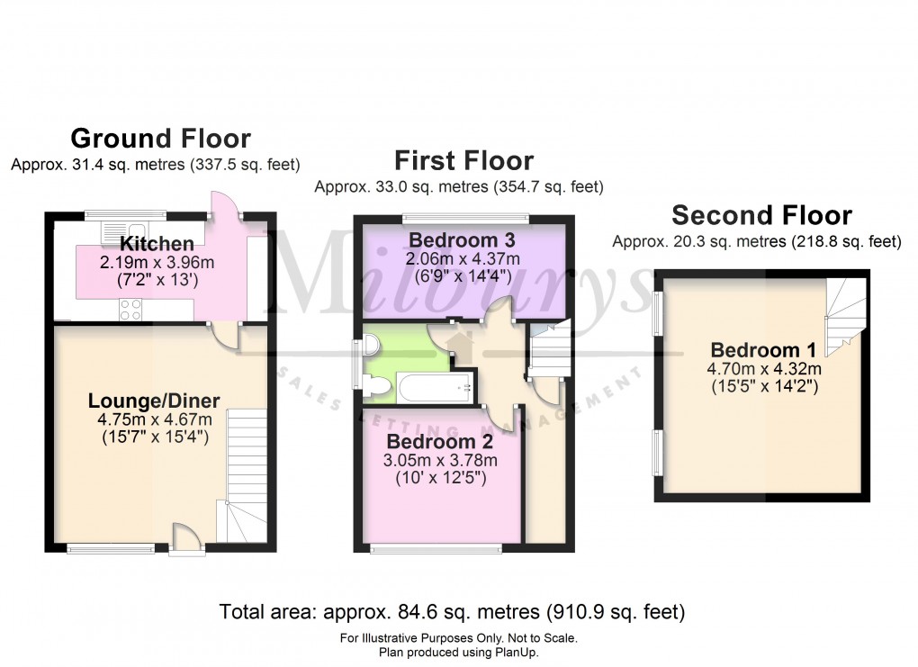 Floorplan for High Street, Kingswood, Wotton-under-Edge, Gloucestershire