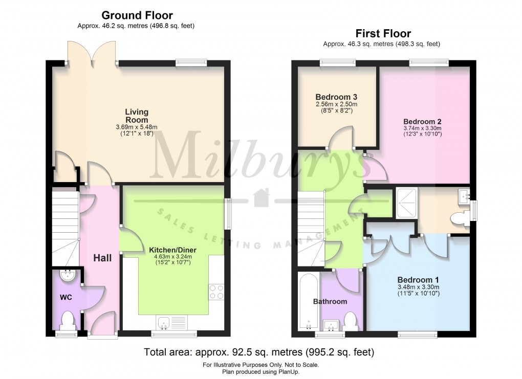 Floorplan for Breccia Close, Yate, South Gloucestershire
