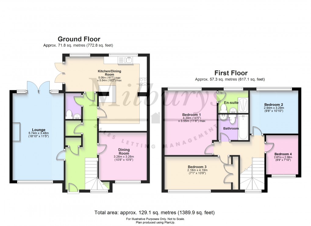 Floorplan for Grassington Drive, Chipping Sodbury, South Gloucestershire