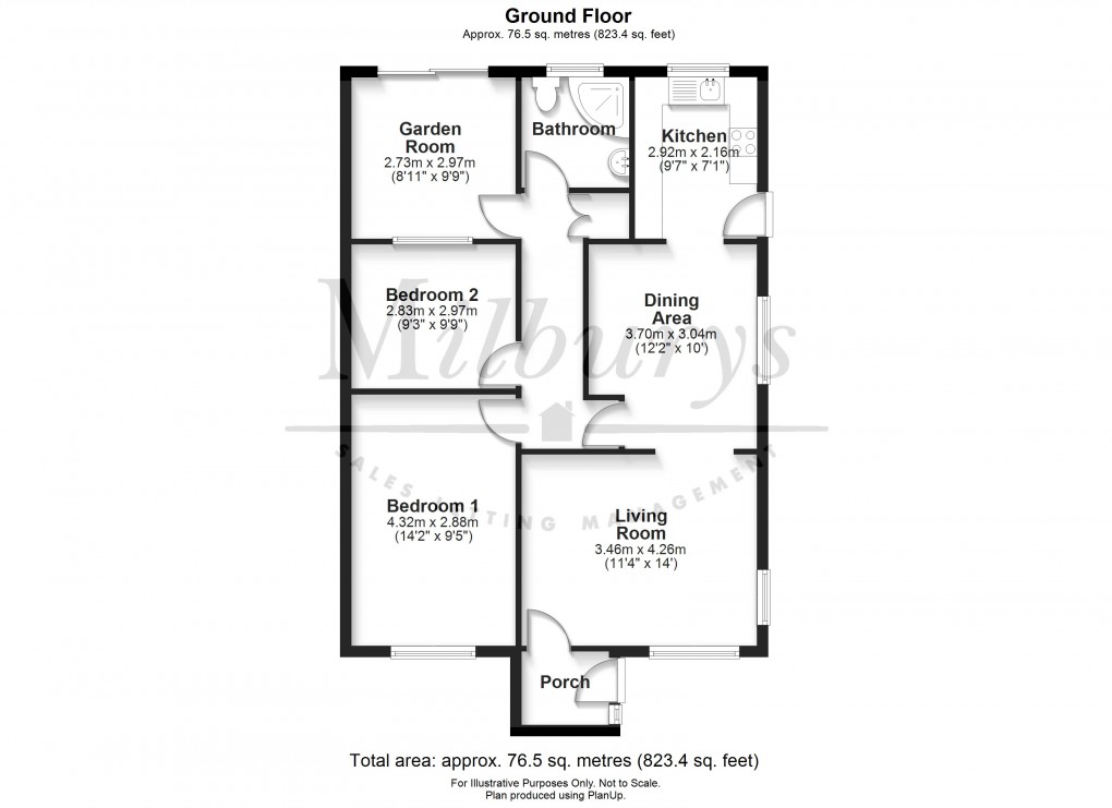 Floorplan for Thornbury, South Gloucestershire