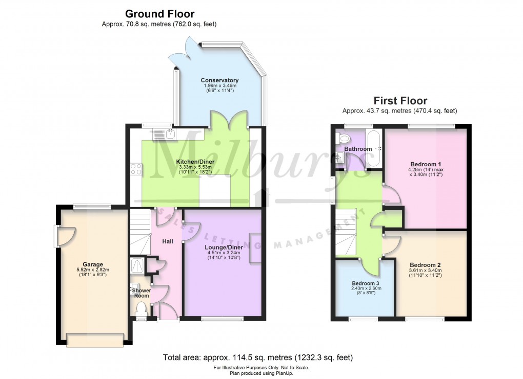 Floorplan for Inglestone Road, Wickwar, South Gloucestershire