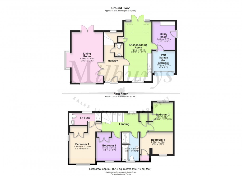 Floorplan for The Addlings, Yate, South Gloucestershire