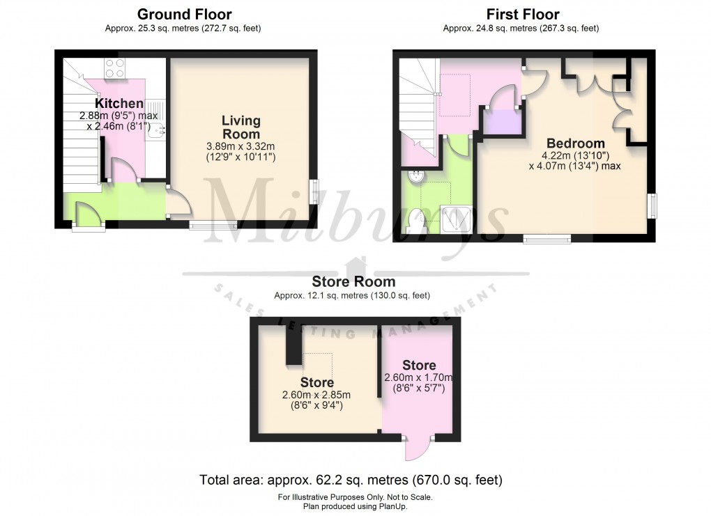 Floorplan for School Road, Wotton-under-Edge, Gloucestershire