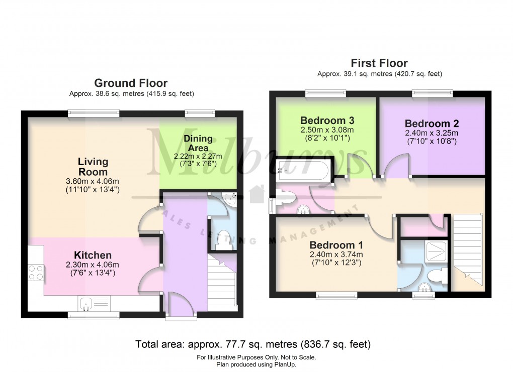 Floorplan for Bradley Green, Wotton-under-Edge, Gloucestershire