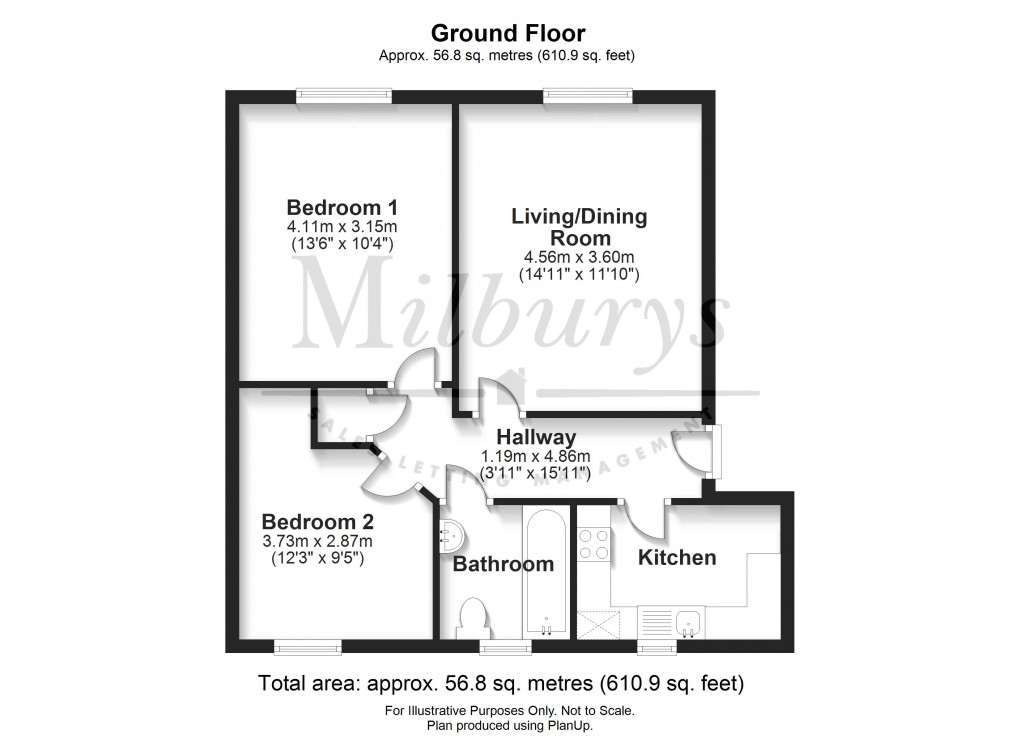 Floorplan for Thornbury, South Gloucestershire