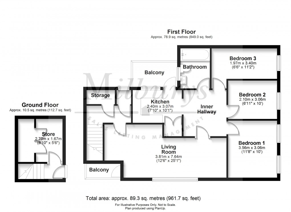 Floorplan for Windrush Court, Thornbury, South Gloucestershire
