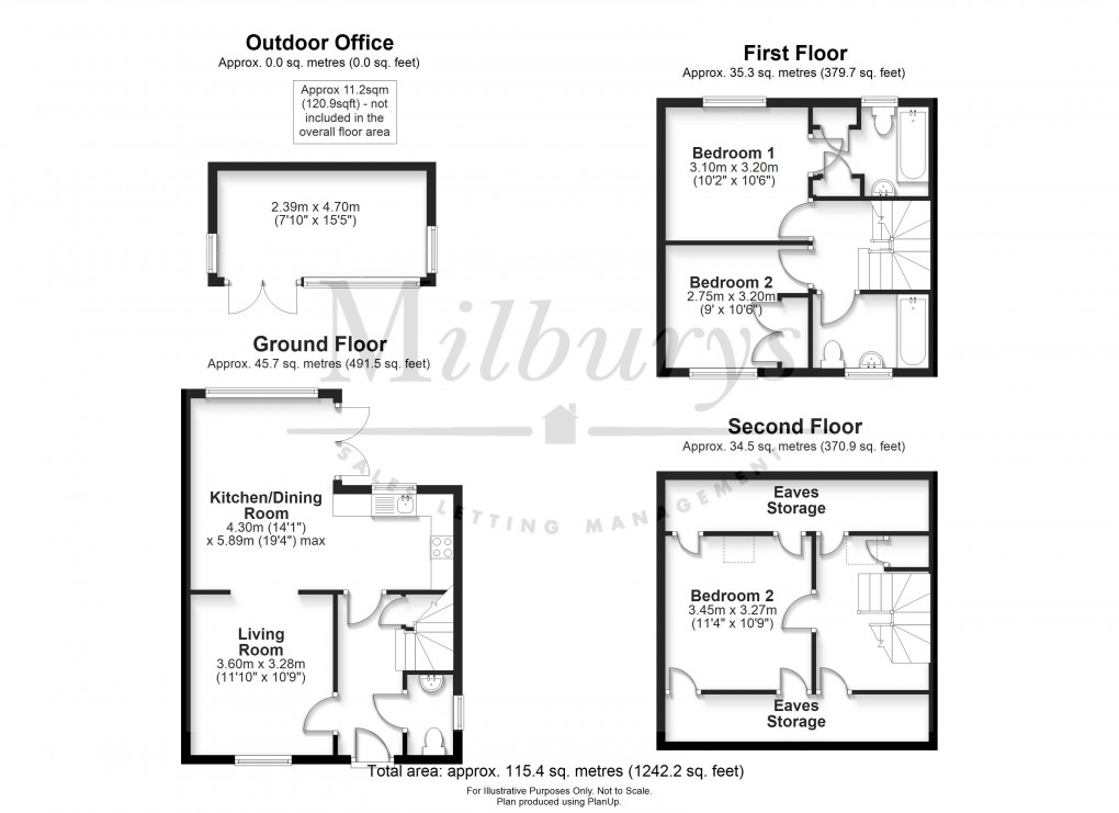 Floorplan for Water Lane, Wotton-under-Edge, Gloucestershire