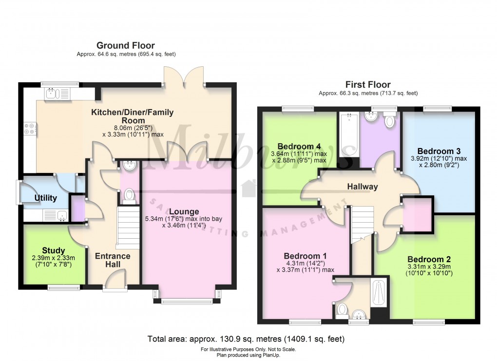 Floorplan for Wilcox Gardens, Wickwar, South Gloucestershire
