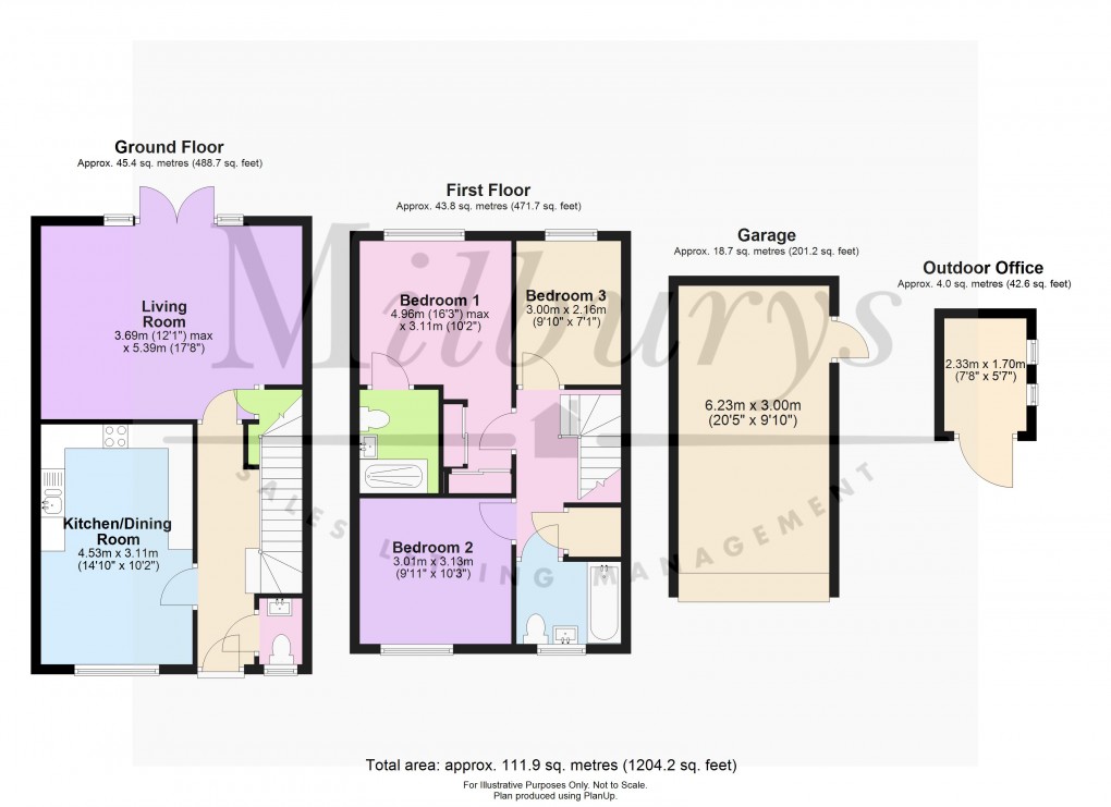 Floorplan for Cranesbill Crescent, Charfield, South Gloucestershire