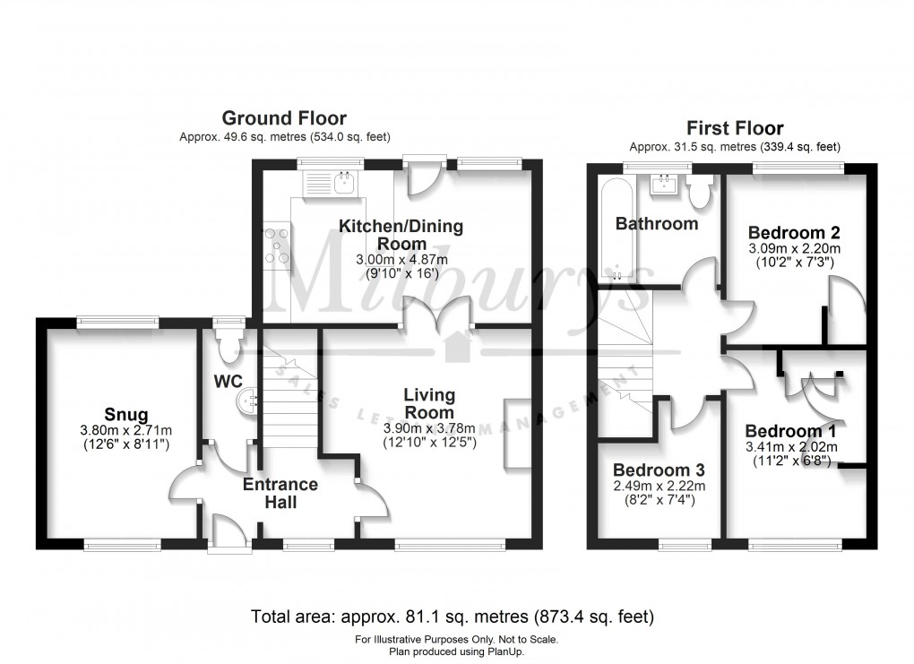 Floorplan for Thornbury, South Gloucestershire