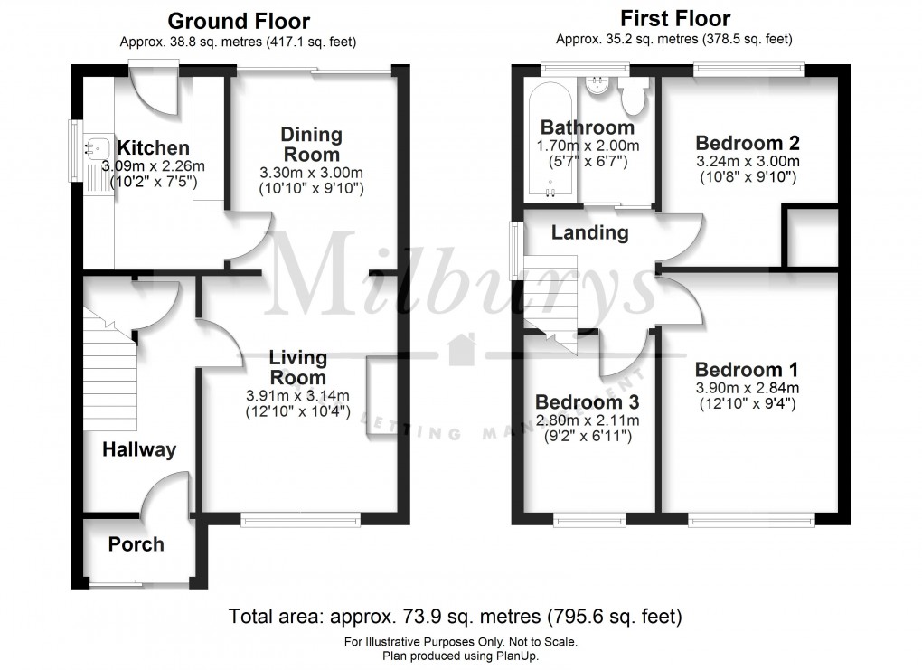 Floorplan for Oakleaze Road, Thornbury, South Gloucestershire