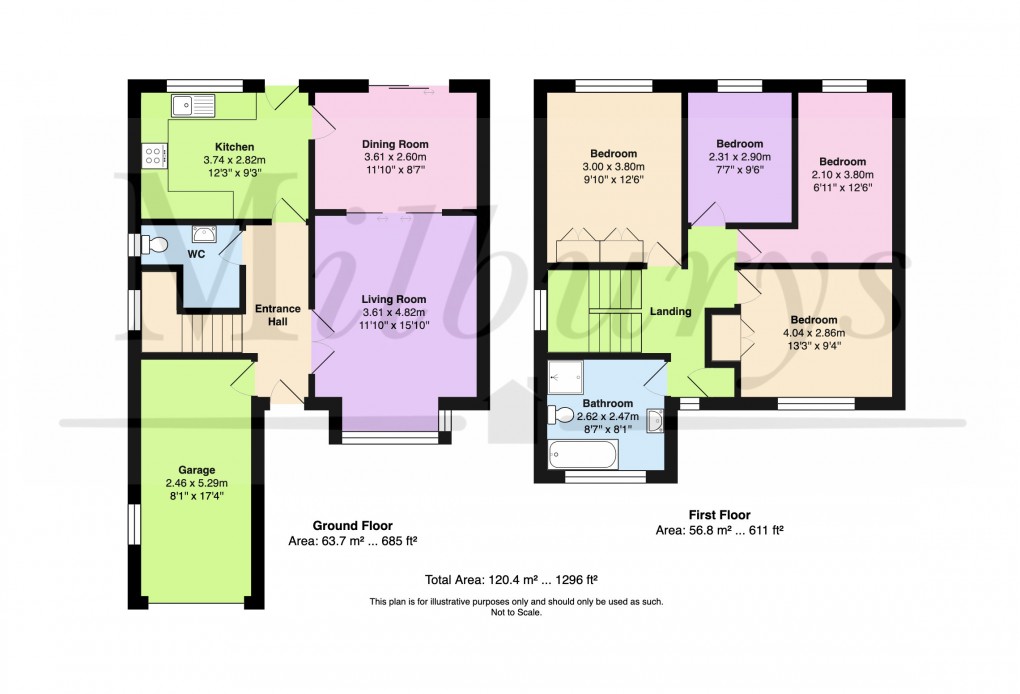 Floorplan for Hartley Close, Chipping Sodbury, South Gloucestershire