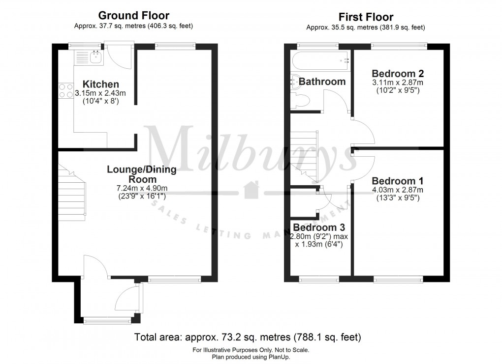 Floorplan for Thornbury, Bristol, Gloucestershire