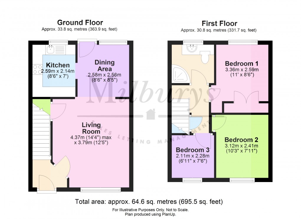 Floorplan for Woodlands Road, Charfield, South Gloucestershire