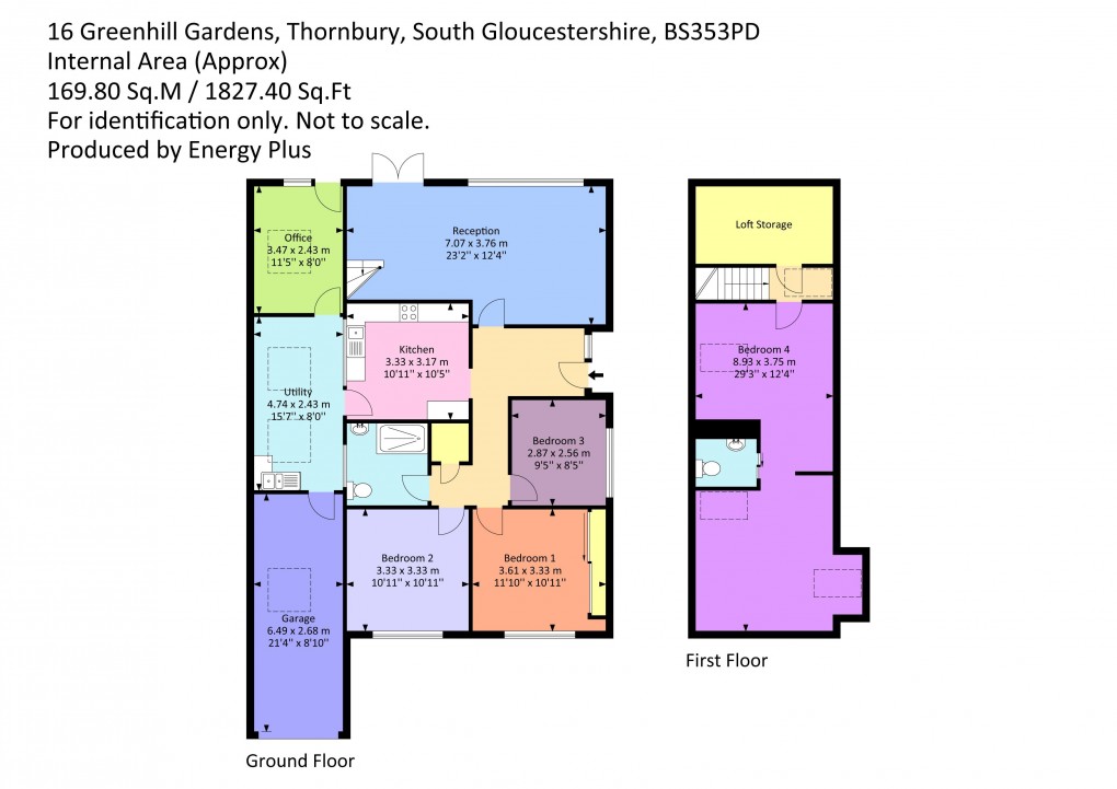Floorplan for Greenhill Gardens, Alveston, South Gloucestershire